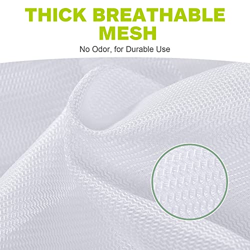 OTraki 2 Pack Mesh Laundry Bag 20x24 Inch Heavy Duty Laundry Fine Mesh Bags Dirty Clothes Drawstring Laundry Wash Bag Delicates Net Storage Travel Bag Machine Washable for College Home Dorm White - Image 3