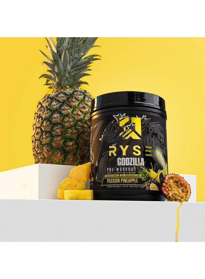 RYSE Up Supplements Ryse Godzilla X Noel Deyzel Pre Workout Powder - Passion Pineapple - 400mg Caffeine, High Stim Pre-Workout for Men & Women with Citrulline & Beta Alanine - Energy, Pump & Focus - 40 Servings - Image 5