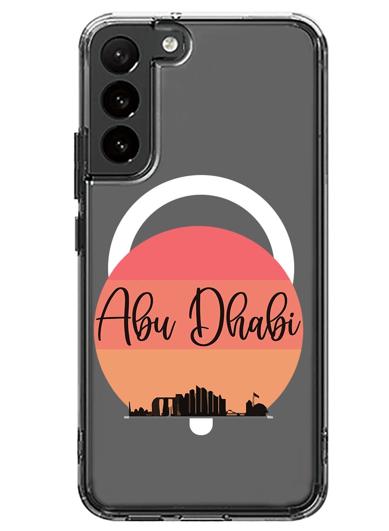 Theodor Magnetic Case for Samsung Galaxy S23 Plus 6.6-inch Compatible with MagSafe Wireless Charging, Shockproof Phone Bumper Cover Abu dhabi Sun - Image 1