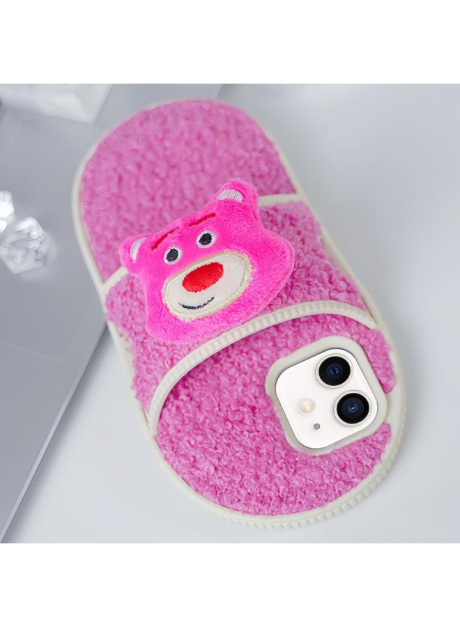 Zaboon Case For iPhone 11 Creative Plush Doll Slipper Design TPU Phone Case - Image 1