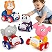 AugToy Press and Go Toy Cars for Toddlers 13 Animal Racing Cars Infant Baby Toys 691218 Months Cars Toys for 1 2 Year Old Boy Girl Gifts One 1st First Year Old Boy Girl Birthday Easter Gifts - Image 2