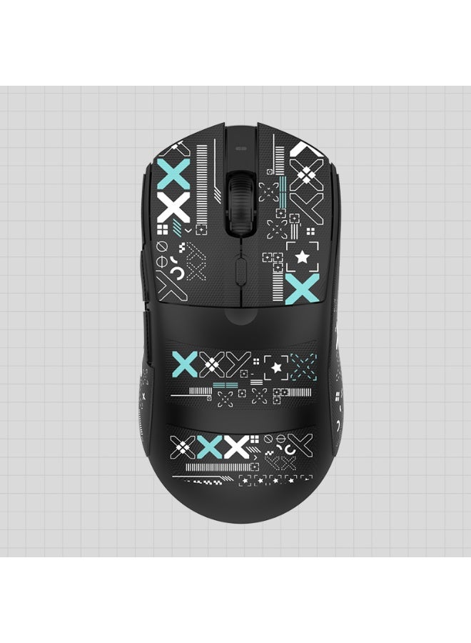 إيه جاز ماوس ألعاب لاسلكي خفيف الوز  AJ139 V2 MC مزود بقاعدة شحن RGB، ثلاث أوضاع: 2.4 جيجاهرتز/USB-C سلكي/بلوتوث، دقة 22 ألف نقطة في البوصة، مستشعر بصري PAW3311، مفتاح HUYU، 5 أزرار قابلة للبرمجة لأجهزة الكمبيوتر الشخصية/ماك (أسود) - Image 3