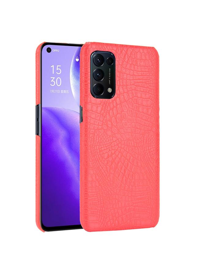 S-TOP Case For OPPO Reno5 5G / Find X3 Lite Shockproof Crocodile Texture PC + PU Case - Image 1