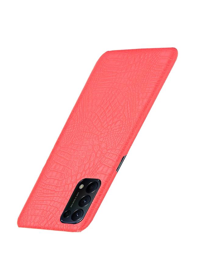 S-TOP Case For OPPO Reno5 5G / Find X3 Lite Shockproof Crocodile Texture PC + PU Case - Image 3