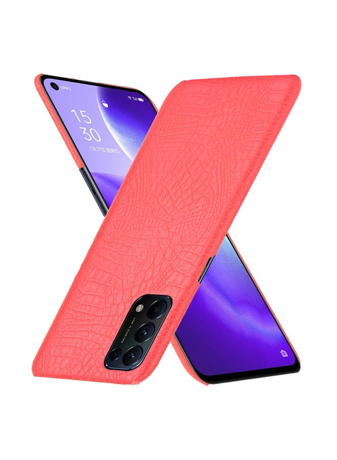 S-TOP Case For OPPO Reno5 5G / Find X3 Lite Shockproof Crocodile Texture PC + PU Case - Image 2