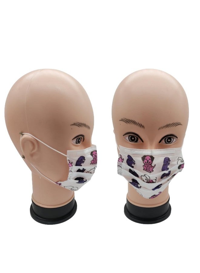 C-Cure® Meltblown Fabric Kids 3 Ply Disposable Face Mask with Nose Clip for Boys & Girls, Suitable for Children Aged 5 to 12 Years (Multicolor, Pack of 100) for Unisex - Image 1