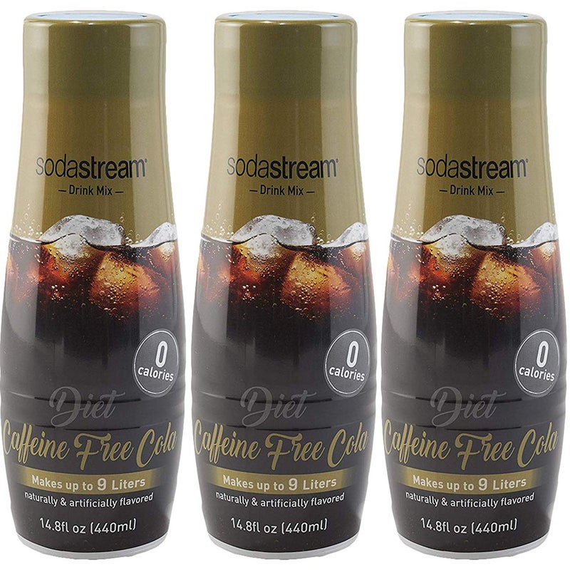 SodaStream Diet Caffeine Free Cola, 440ml 3 Pack, 14.8 Fl Oz - Image 1