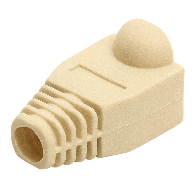 Cmple 50-Pack RJ45 Strain Relief Boots, RJ45 Boots for Cat6, Cat5e Ethernet RJ45 LAN Cable Connector Boots Cover - 50 PCS, White - Image 2