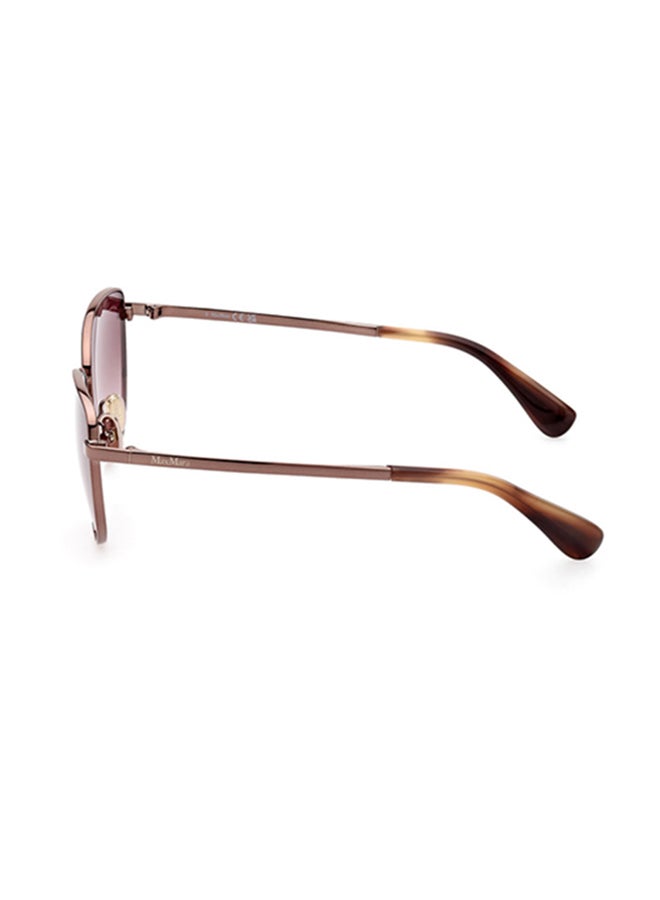 MaxMara Cat Sunglasses For Women - Light Brown/Striped - Image 2
