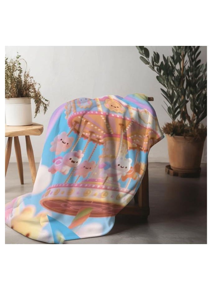 general Children's or student cartoon flannel thin blanket (warm and comfortable, suitable for sleep, games) 100cm*150cm - 568 - Image 1