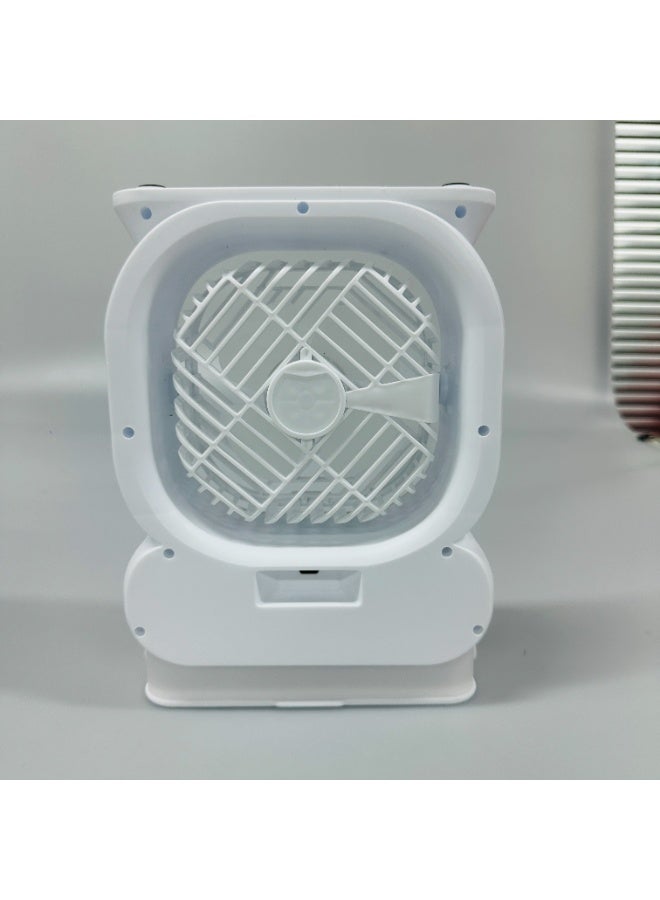 BlueFire Portable Mini Air Cooler Fan 3-in-1 Air Conditioner Humidifier with Water Spray, Rechargeable USB Battery Powered Table Cooling Fan with 3 Speeds, Night Light, Remote Control for Bedroom, Office, Car, RV, Garage, Outdoor Use – Energy Saving Personal Cooling Device - Image 4