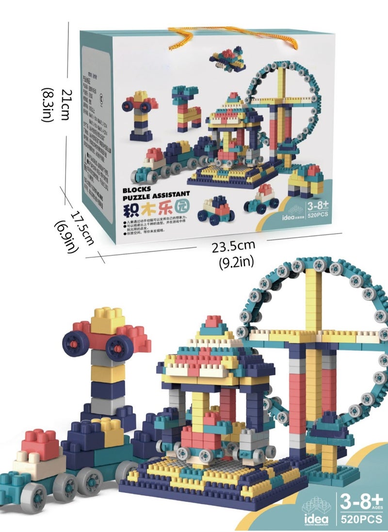 LOOPITYS - 360PCS Handheld boxed DIY puzzle toys with large particle building blocks for children, puzzle puzzle puzzle models for children, holiday gifts for boys and girls - Image 1