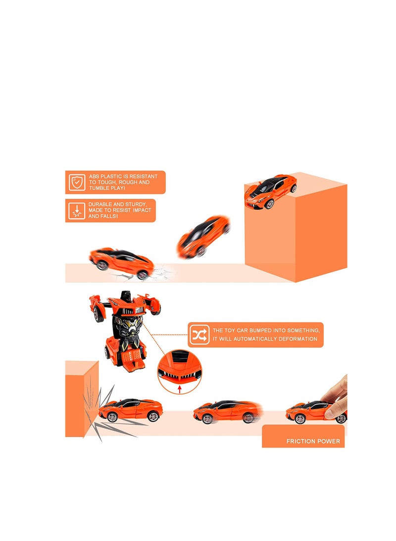 Zikra Toddler Toys for 3 4 5 Year Old Transforming Toys Cars for 3 Years Old Kids Robot Cars Toys Gift for Boys Girls Age 3 5 Best Gift for Boy and Girl - Image 4