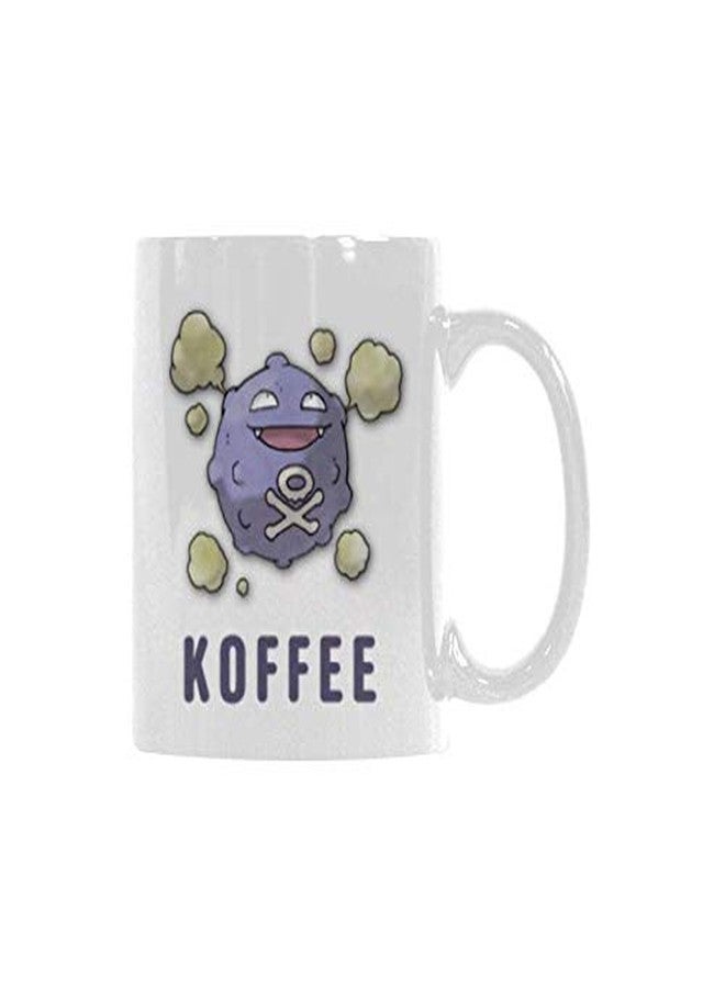 SCSF Top Koffing Koffee Coffee Mug or Tea Cup,Ceramic Material Mugs,White - 11oz - Image 2