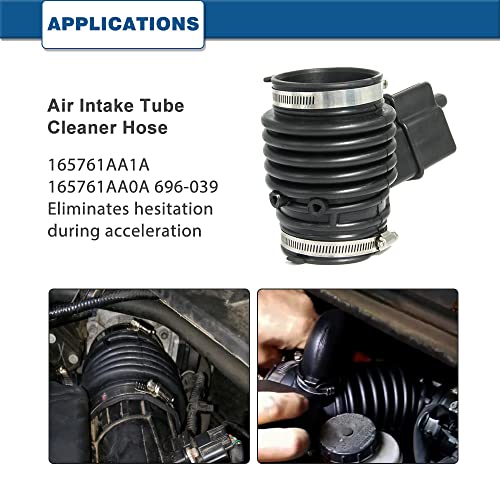 A ABIGAIL Air Intake Hose compatible with Nissan Murano 2009-2013 and Nissan Quest 2011-2017- Intake Filter Tube Replaces # 16576-1AA1A 16576-1AA0A 696-039- Air Intake Duct Tube Boot - Image 3