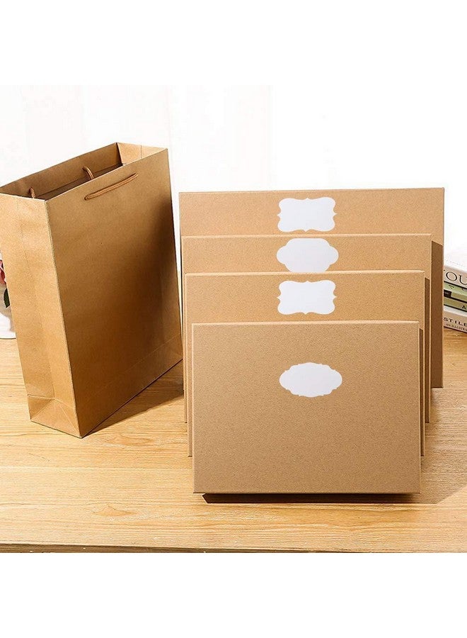 Pimoys 300 Pieces Gift Sticker Labels, 1.2*2Inch Kraft Paper, Waterproof Labels For Jam Jars, Home Baking, Handmade Cosmetic, Holiday Presents, Lace Design - Image 4