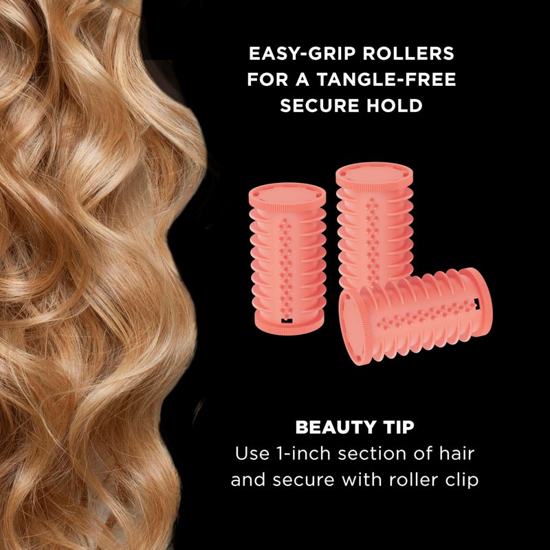 CONAIR INFINITIPRO BY CONAIR Color Changing Hot Rollers for Long  Medium  and All Hair - Hair Curler - Hair Roller Clips Included - 1 1/2-inch and 1 1/4-inch Rollers - Image 3