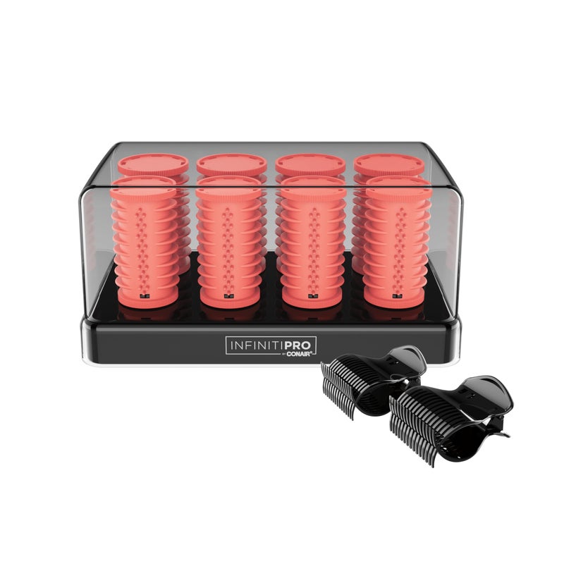 CONAIR INFINITIPRO BY CONAIR Color Changing Hot Rollers for Long  Medium  and All Hair - Hair Curler - Hair Roller Clips Included - 1 1/2-inch and 1 1/4-inch Rollers - Image 1