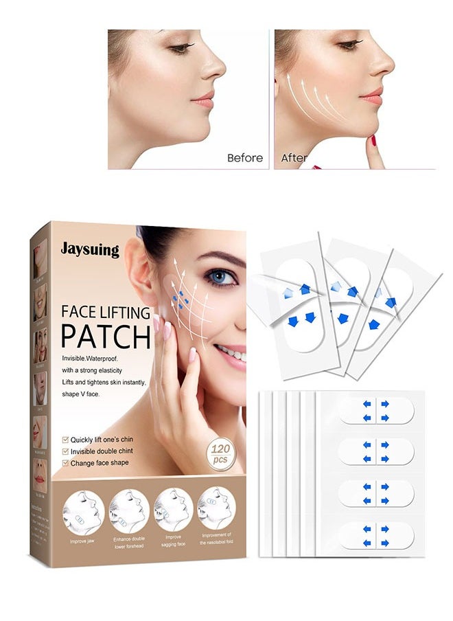 Face Lifting Patch 120 Pcs, Invisible Face Lift Tape, Instant Face Lift Sticker, Neck Eye Lift Tape for Double Chin Eyes Skin Facial Wrinkles Double Chin, Women Face Beauty - pzsku/Z8C7F2668EB720D104084Z/45/_/1740017433/96a8793e-ffd9-4824-b881-aeb0ff8f510b