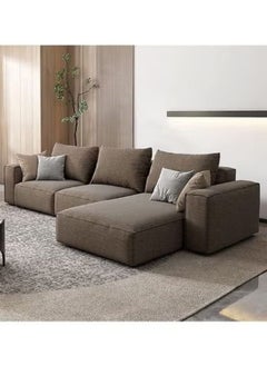 KARNAK Karnak Sectional Sofa With Cushions L-Shaped Comfortable Living Room Sofa Color (Dark Brown) Left  - Image 1
