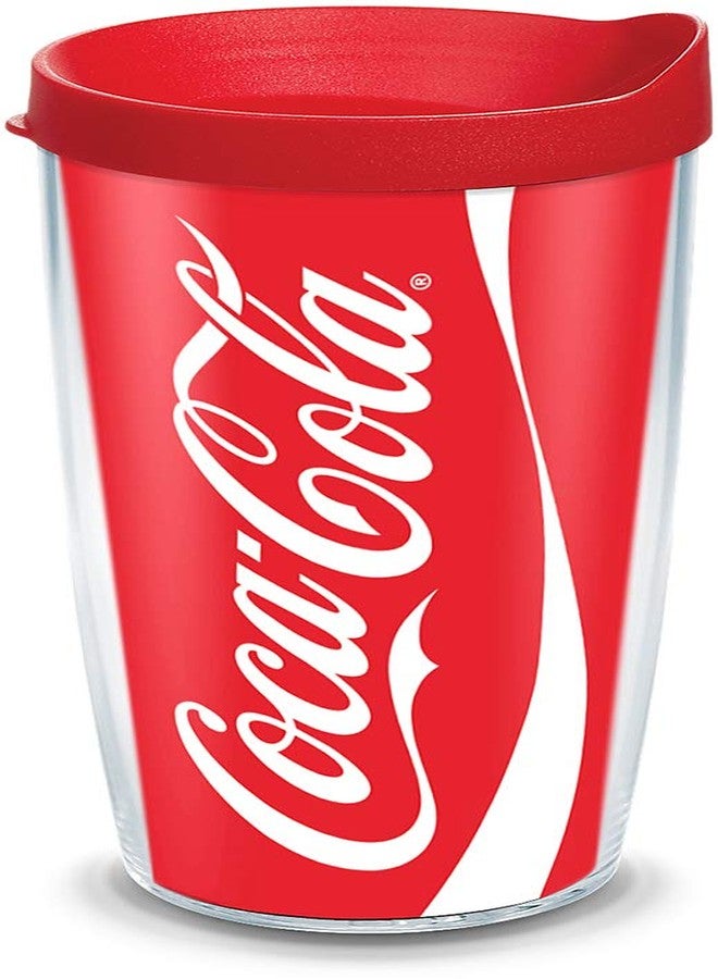 Tervis Coca-Cola - Coke Plastic Can Tumbler with Wrap and Red Lid 16oz, Clear - Image 1