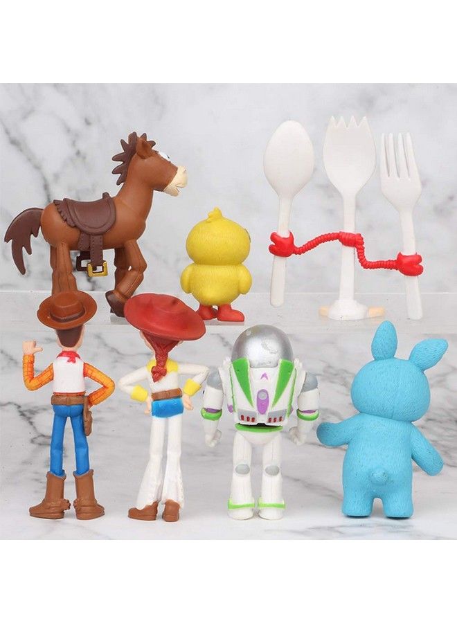 JOLLY 7 Pcs Toy Story Cake Toppers Mini Figurines Cupcake Decorations Cute Premium Toy Story Party Figurines Cartoon Action Figures Toy Story Party Supplies - Image 5