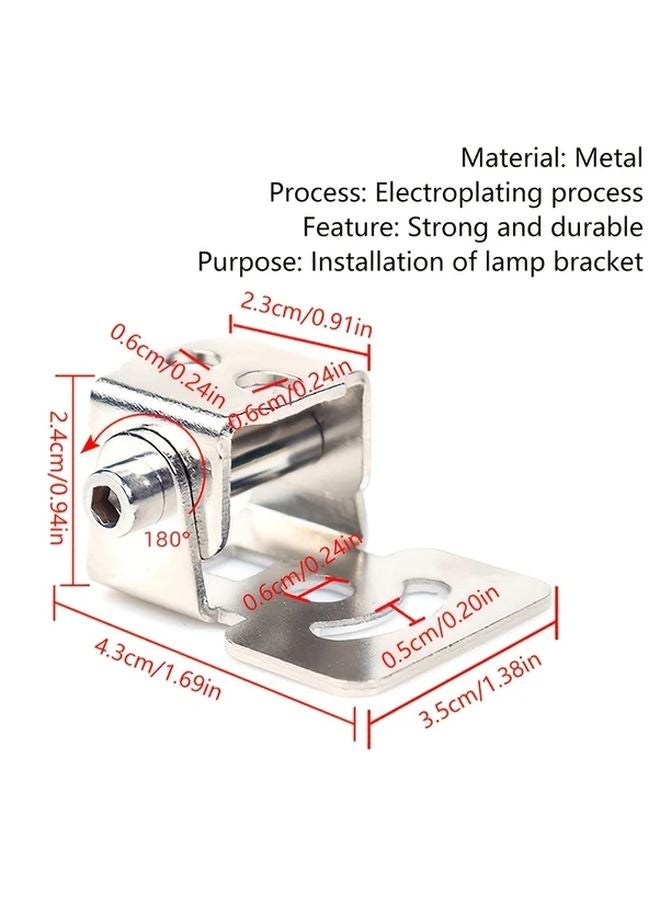 Universal Adjustable Motorcycle Electric Scooter LED Light Bracket Iron Material 1pc - Image 3