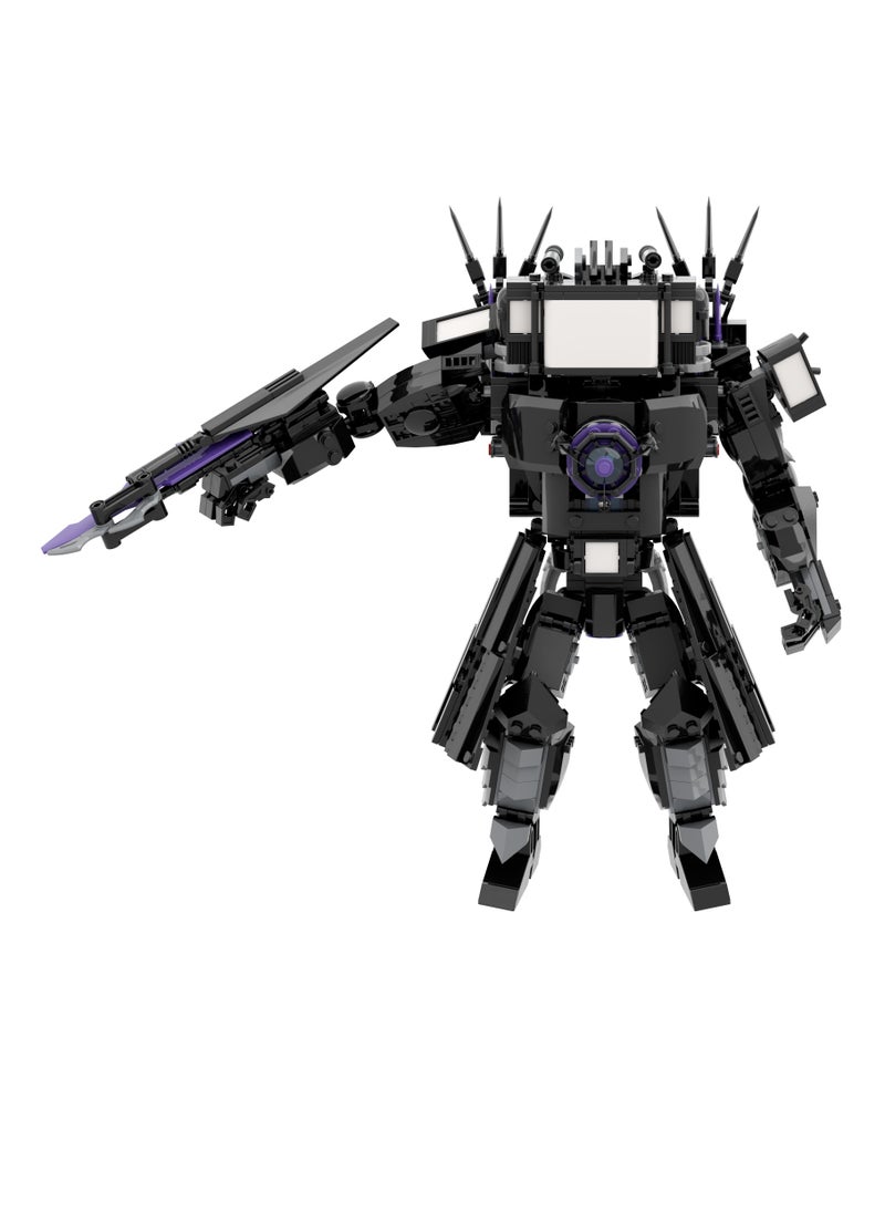 General Skibidi Toilet Man Toy Building Blocks 835Pcs Giant Version Upgraded Titan TV Man Toy Ideas Toys Battle Horror Game Model Ideas Toys Gifts For Adult & Kids  - Image 2