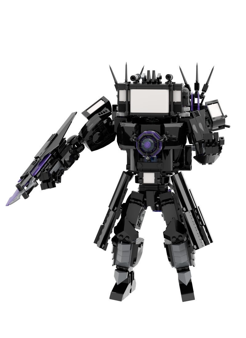 General Skibidi Toilet Man Toy Building Blocks 835Pcs Giant Version Upgraded Titan TV Man Toy Ideas Toys Battle Horror Game Model Ideas Toys Gifts For Adult & Kids  - Image 4