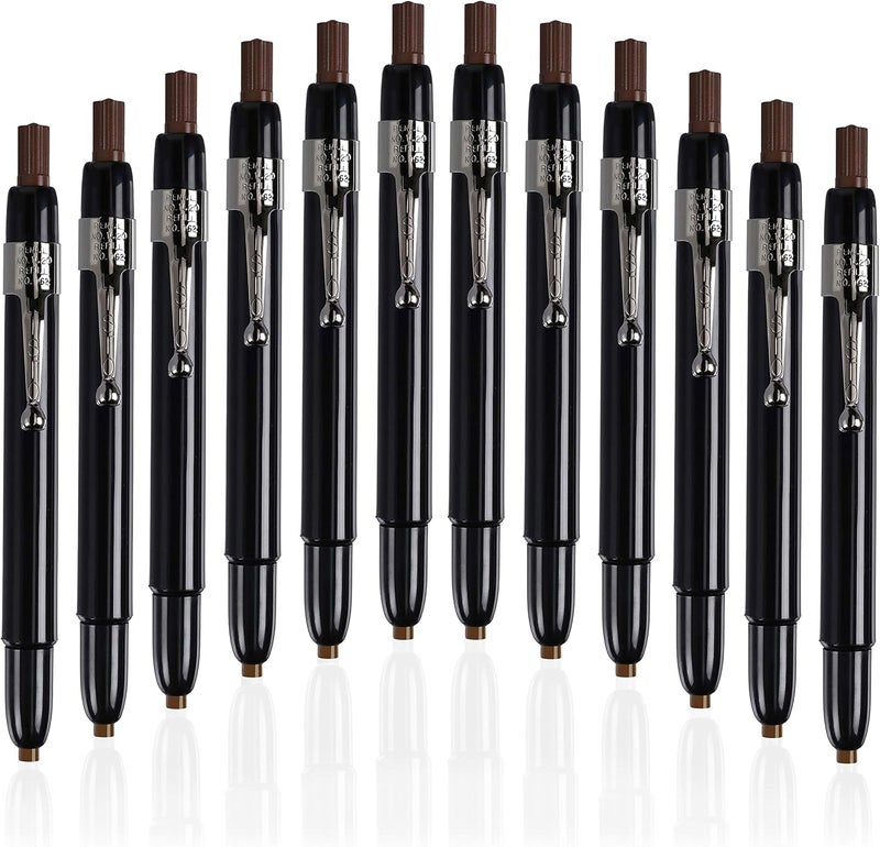 Listo 1620 - Box of 12 - BROWN COLOR - China Markers/Grease Pencils/China Marking Pencils/Wax Pencils - Image 1