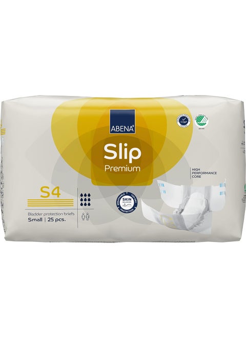 Abena Slip Premium Incontinence Briefs, Level 4, (Small to Extra Large Sizes), Small, 75 Count