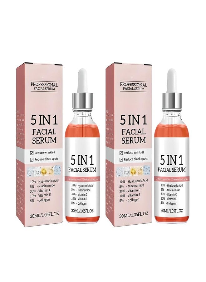 Mullica® Youthful Radiance: Premium 5 in 1 Facial Serum for Age-Defying Beauty Our Anti-Aging Face Serum Niacinamide & Peptides -30ML (PAK OF 2) - Image 1