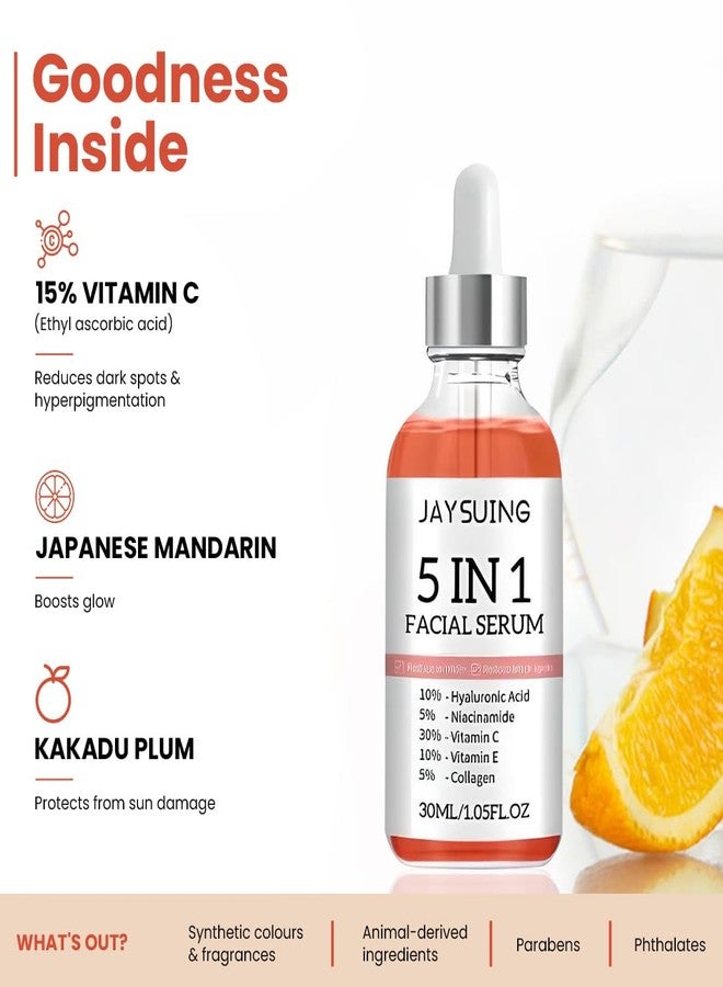 Mullica® Youthful Radiance: Premium 5 in 1 Facial Serum for Age-Defying Beauty Our Anti-Aging Face Serum Niacinamide & Peptides -30ML (PAK OF 2) - Image 4