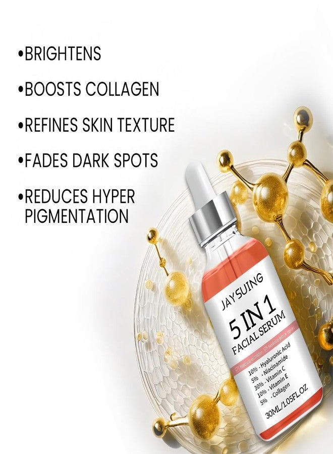 Mullica® Youthful Radiance: Premium 5 in 1 Facial Serum for Age-Defying Beauty Our Anti-Aging Face Serum Niacinamide & Peptides -30ML (PAK OF 2) - Image 5