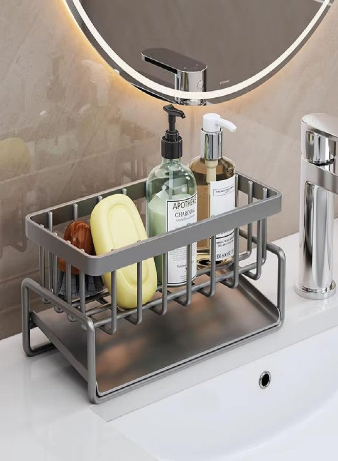 Daesyn Deal Self Draining Sink Organizer for Kitchen | Dishcloth, Sponge & Towel Holder with Fast Drying Design | Compact Kitchen Sink Caddy for Daily Use | Space Saving Rack (Black) - Image 3