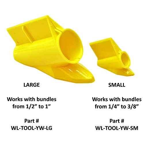 Electriduct Yellow Loom Tool Kit - Cable Insertion for Bundles from 1/4" to 1" (1 Small Tool + 1 Large Tool) - Image 4