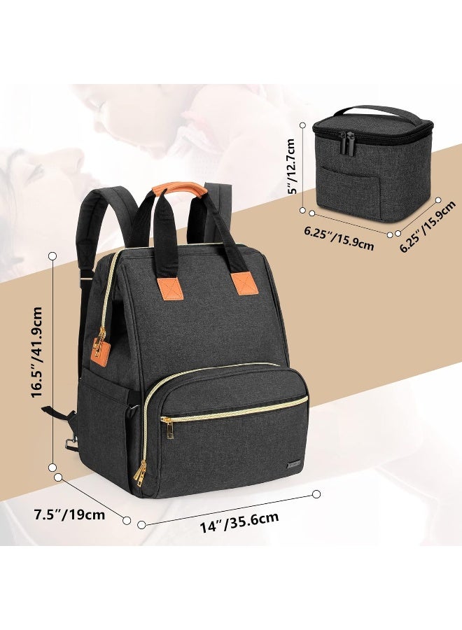 Teamoy Breast Pump Bag with Cooler Bag, Breast Pump Tote Backpack with Laptop Sleeve for Working Moms, Compatible with Spectra S1,S2, Medela, Black - Image 5
