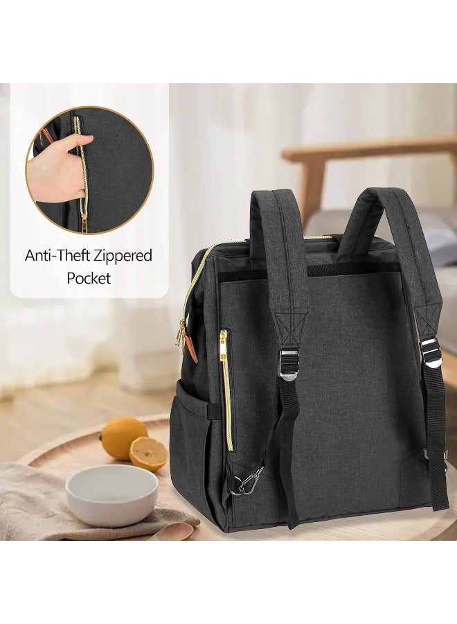 Teamoy Breast Pump Bag with Cooler Bag, Breast Pump Tote Backpack with Laptop Sleeve for Working Moms, Compatible with Spectra S1,S2, Medela, Black - Image 4