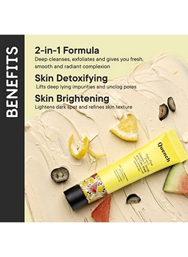 Yuzu Fine 2In1 Vitamin C Scrub And Clay Mask ;Made In Korea Skin Brightening & Refine I With Yuzu Vitamin C Water Travel Size - pzsku/Z8C7FD79D39959E20187DZ/45/_/1658555352/8221b981-bd1e-4896-a07b-362a6523aa93