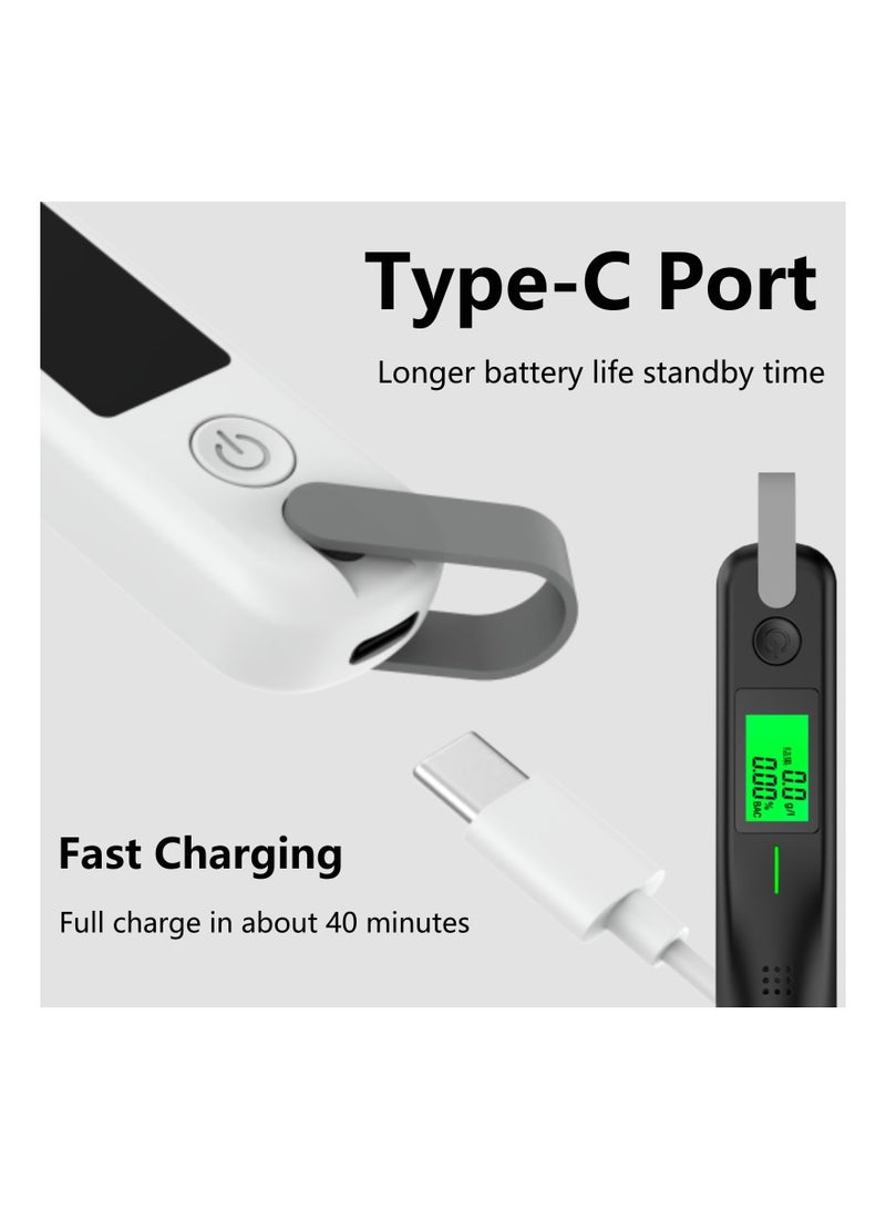 SYOSI Breathalyzer, Portable Alcohol Tester, Lcd Digital Display Alcohol Tester for Personal And Professional Home or Party Use No Nozzle Design, Built-In High-Capacity Battery, Portable Design(1 Pack) - Image 2