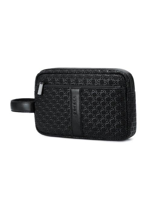 RAL 6332-1 Men's Travel Handbag, Small Organizer Bag for Documents, Cards, and Mobile Phone, with Anti-Slip Wrist Strap and Secure Hidden Back Pocket, Ideal for Business, Travel, and Daily Carry