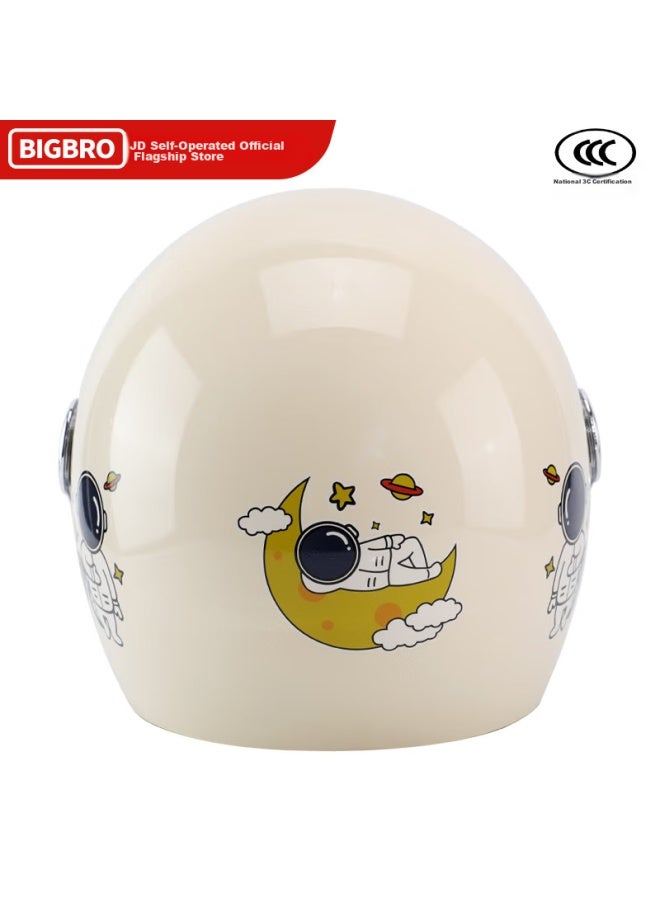 Bigbro Ky163 Astronaut 3c Motorcycle Helmet, Uni Riding Electric Bike All-season Half Helmet - Image 2
