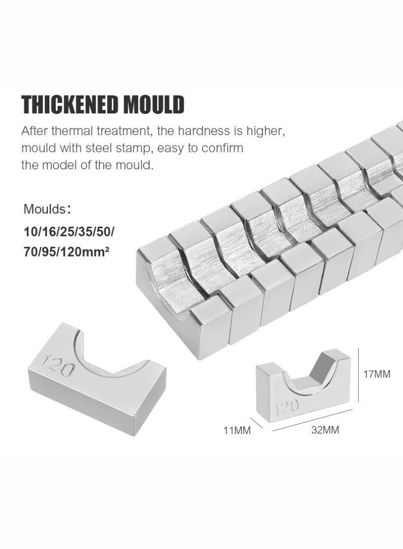kashemano YQ120A Hydraulic Hose Crimper for 10-120mm² Electrical Terminal Cable Wire - Image 5