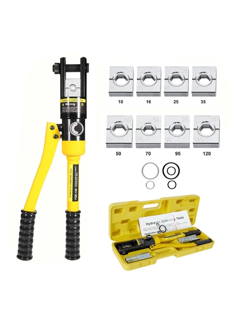 kashemano YQ120A Hydraulic Hose Crimper for 10-120mm² Electrical Terminal Cable Wire - Image 1