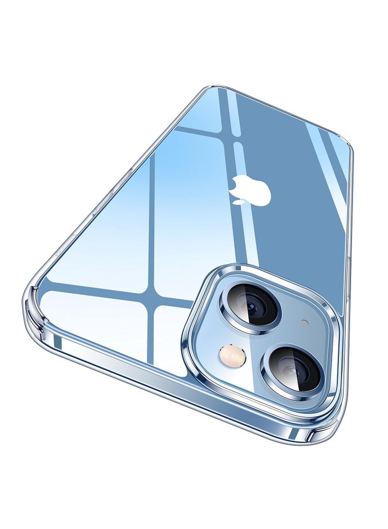 DUSALA For iPhone 15 Case Crystal Clear, [Never Yellow Technology] [12FT Mil-Grade Protection] Transparent Slim Cover Women Men for iPhone 15  Phone Case 6.7 inch, Clear - Image 1