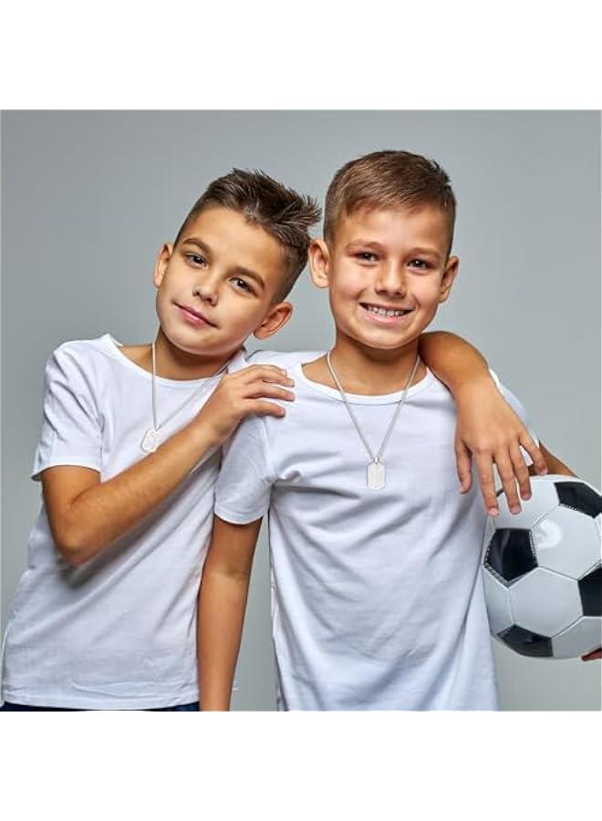 Soccer Initial Necklace for Men Boys Kids Teen Dog Tag Sliver/Black/Gold Letter Pendant Sport Soccer Athletes Jewelry Gifts  Gifts for Kids Boys Men Teens Boyfriend Husband - Image 3