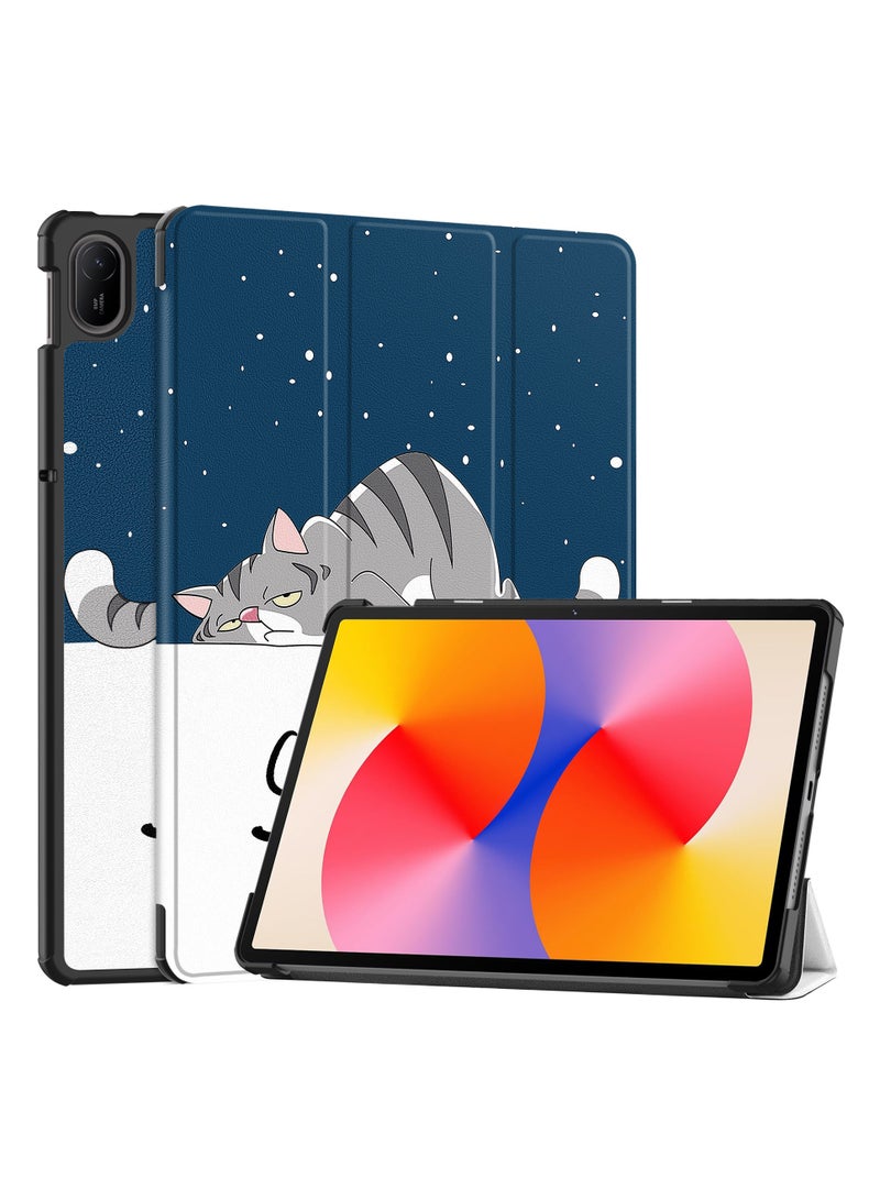 general Case Compatible with Huawei MatePad SE 11 inch 2024 Tri-Fold Smart Tablet Case,Hard PC Back Shell Slim Multi- Viewing Angles Stand Folio Cover - Image 1