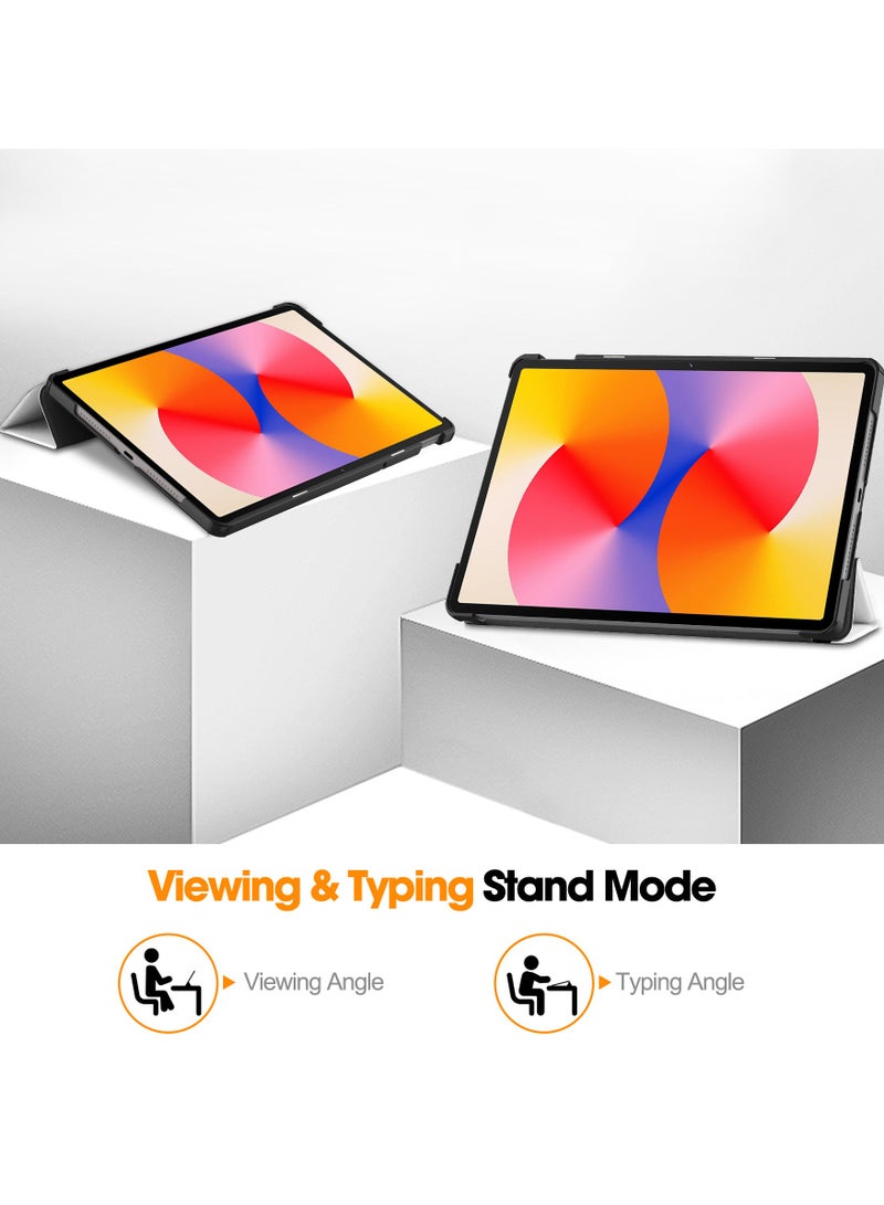 general Case Compatible with Huawei MatePad SE 11 inch 2024 Tri-Fold Smart Tablet Case,Hard PC Back Shell Slim Multi- Viewing Angles Stand Folio Cover - Image 2