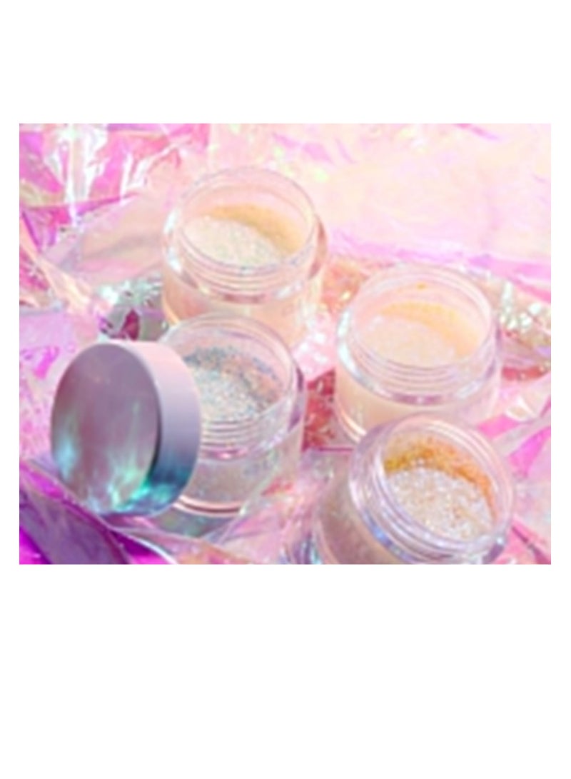 LANGMANNI Holographic Body Glitter Gel/Eyeshadow Cosmetic Grade for Body, Face, Hair and Lip. Colour-Changing Glitter Gel Under Light (L2301#04) - Image 3