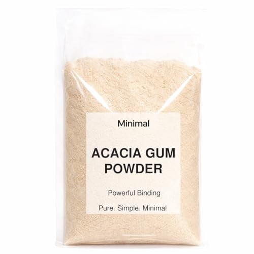 Minimal Acacia Gum Powder,400g | 100% Natural & Soluble Dietary Fiber | Food Grade, Vegan, and Gluten-Free | Ideal for Baking, Thickening, and Gut Health | Rich Prebiotic Fiber - Image 1